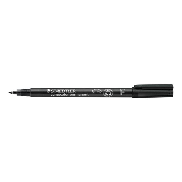 Rotulador Staedtler Lumocolor Retroproyeccion Punta De Fibrapermanente 318-9 Negro Punta Fina Redonda 0.6 mm 10 unidades 1