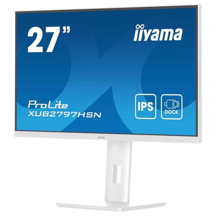 iiyama Monitor XUB2797HSN-W2 27" Full HD USB-C, LAN, DP-OUT (Dock) Blanco iiyama Monitor XUB2797HSN-W2 27" Full HD USB-C, LAN, DP-OUT (Dock) Blanco