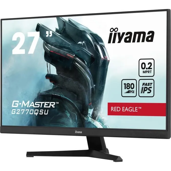 Iiyama G2770QSU-B6 Monitor 27" QHD IPS Rápido 180 Hz 0,2 ms HUB HDMI/DP/USB Altavoces Negro 1 Iiyama G2770QSU-B6 Monitor 27" QHD IPS Rápido 180 Hz 0,2 ms HUB HDMI/DP/USB Altavoces Negro 1