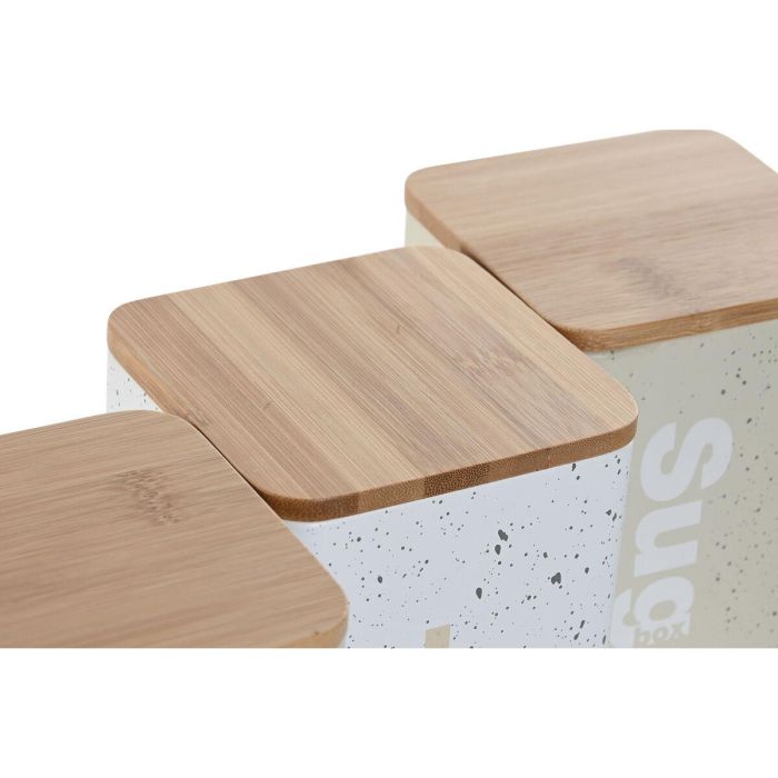Bote Basicos DKD Home Decor Beige Gris 10 x 14.5 x 10 cm (6 Unidades) 1 Bote Basicos DKD Home Decor Beige Gris 10 x 14.5 x 10 cm (6 Unidades) 1