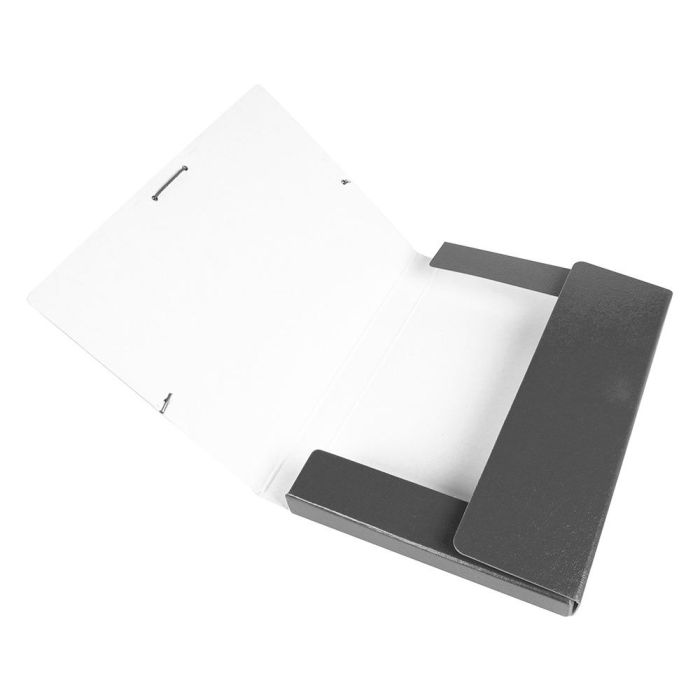 Carpeta Proyectos Liderpapel Folio Lomo 30 mm Carton Gofrado Gris 7