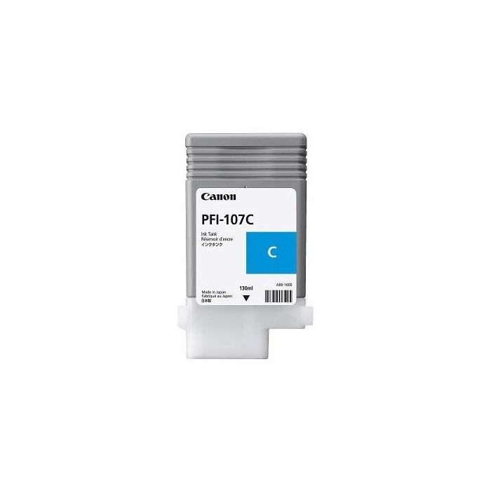 Canon PFI-107C Cian Cartucho para iPF670, iPF680, iPF685, iPF770, iPF780, iPF785
