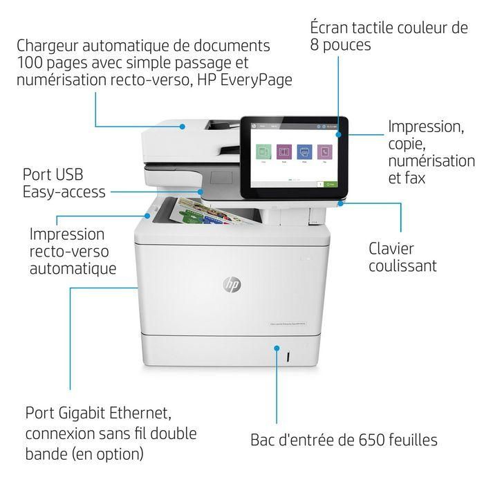 HP Color LaserJet Enterprise Flow MFP M578c, Laser, 1200 x 1200dpi, 38ppm, A4, 1250MB, CGD, 8" 5 HP Color LaserJet Enterprise Flow MFP M578c, Laser, 1200 x 1200dpi, 38ppm, A4, 1250MB, CGD, 8" 5
