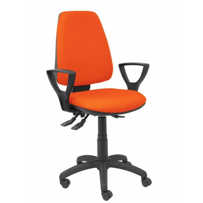 PIQUERAS Y CRESPO Silla Elche S bali naranja oscuro brazos fijos PIQUERAS Y CRESPO Silla Elche S bali naranja oscuro brazos fijos
