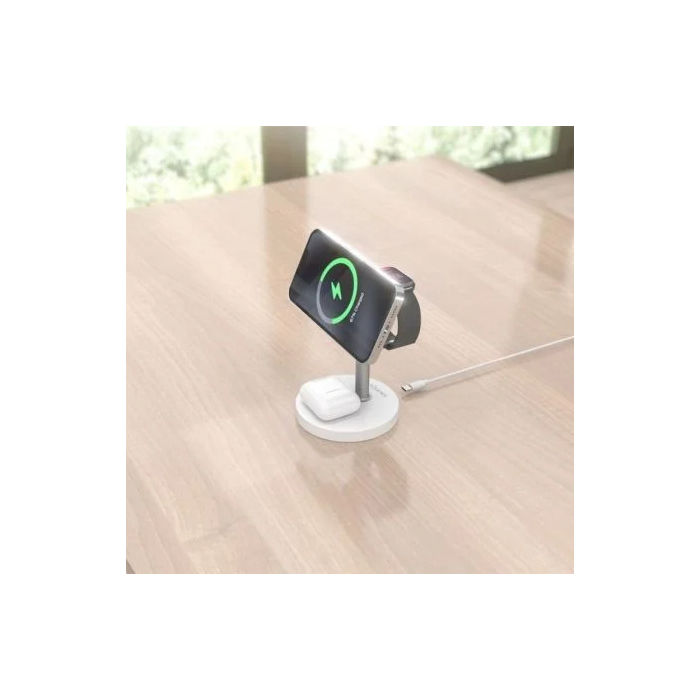 AISENS Cargador Inalámbrico 3 en 1 15W para Smartphone, Apple Watch y Auriculares (Qi, USB-C) Color Blanco 4 AISENS Cargador Inalámbrico 3 en 1 15W para Smartphone, Apple Watch y Auriculares (Qi, USB-C) Color Blanco 4