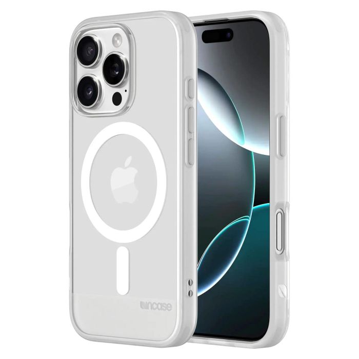 Incase Funda Slim Case INPH190402-CLR Transparente para iPhone 16 Pro - Compatible con MagSafe, Policarbonato, Protección contra Caídas 2.4m
