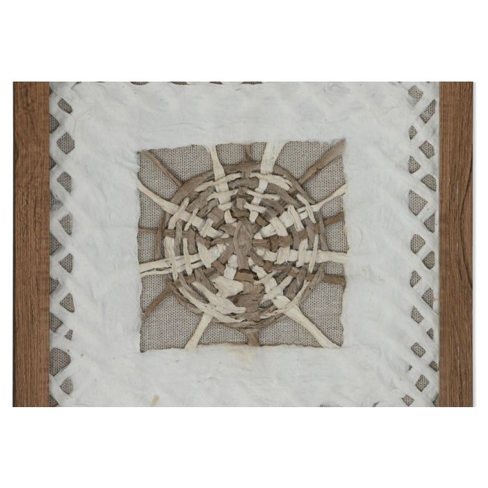 Cuadro Moderno DKD Home Decor Blanco Natural 2 x 22 x 22 cm Set de 4 2 Cuadro Moderno DKD Home Decor Blanco Natural 2 x 22 x 22 cm Set de 4 2