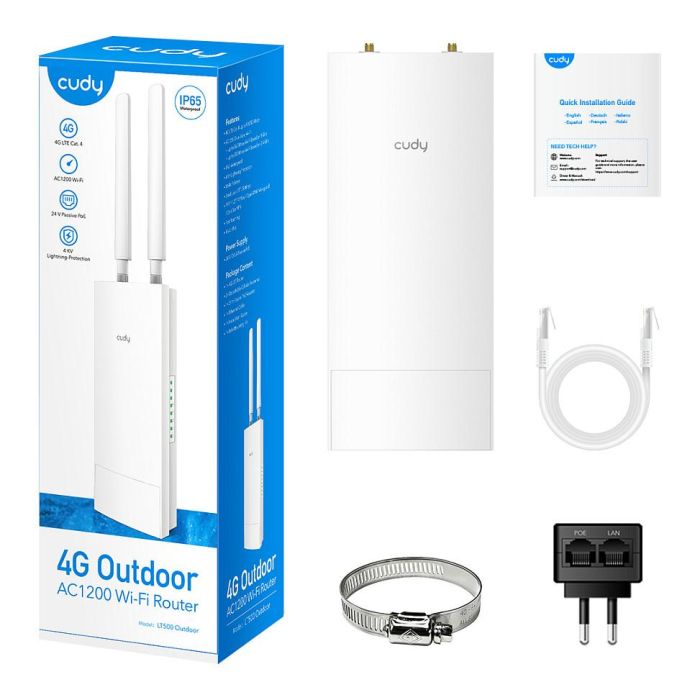 Cudy LT500 Router Wi-Fi 4G LTE Cat 4 AC1200 Exterior 5