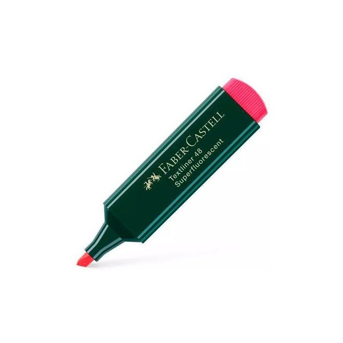 Faber Castell Marcador Textliner Superfluorescente 48 Rojo