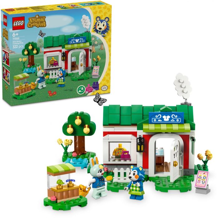LEGO 77055 Tienda Ropa Hermanas Manitas Animal Crossing Set de Construcción con Figuras Pili y Ariel Juguete para Niños +6 años 14 LEGO 77055 Tienda Ropa Hermanas Manitas Animal Crossing Set de Construcción con Figuras Pili y Ariel Juguete para Niños +6 años 14
