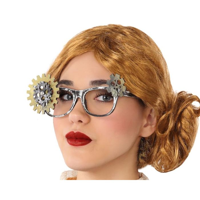 Gafas Steampunk Dorado con Engranajes para Disfraces Retrofuturistas 0 Gafas Steampunk Dorado con Engranajes para Disfraces Retrofuturistas 0