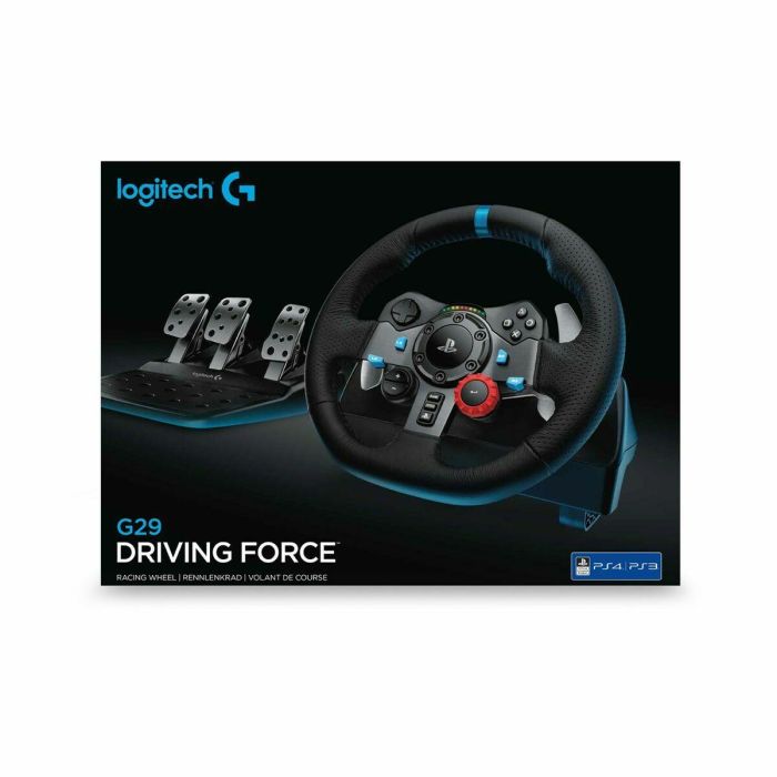Logitech G29 Driving Force Volante y Pedales, Retroalimentación de Fuerza para PC, PlayStation 5, PS4 y PS3, USB Alámbrico 48 Logitech G29 Driving Force Volante y Pedales, Retroalimentación de Fuerza para PC, PlayStation 5, PS4 y PS3, USB Alámbrico 48