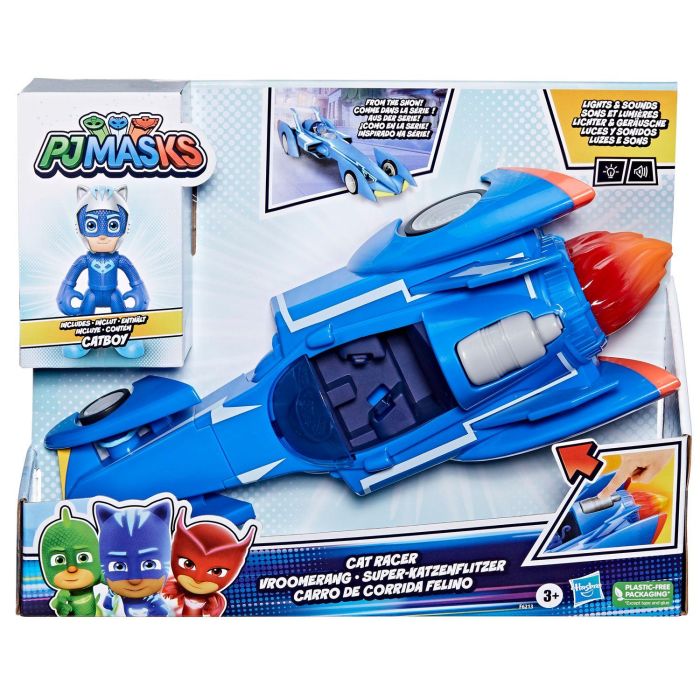 Hasbro Figura Gatomóvil Pj Masks Power de Gatuno con Luces y Sonidos para Niños 2