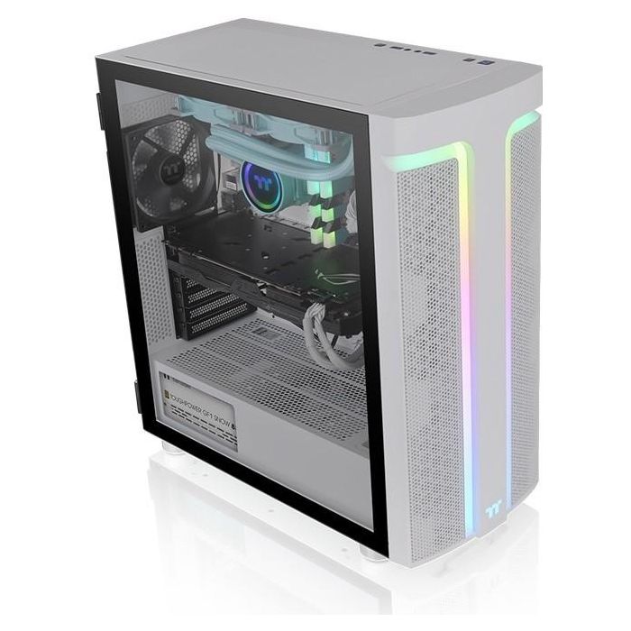 Caja Semitorre ATX THERMALTAKE H590 TG ARGB Blanco ARGB Negro 4 Caja Semitorre ATX THERMALTAKE H590 TG ARGB Blanco ARGB Negro 4