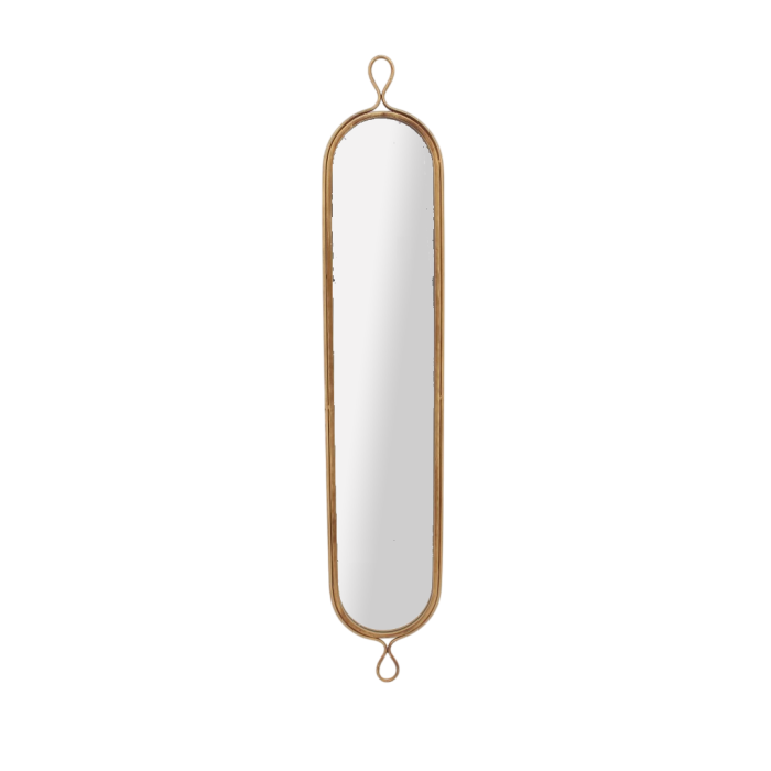 DKD Home Decor Espejo Chic Dorado 2.5 x 120.5 x 22 cm Metal/Cristal (2 Unidades)