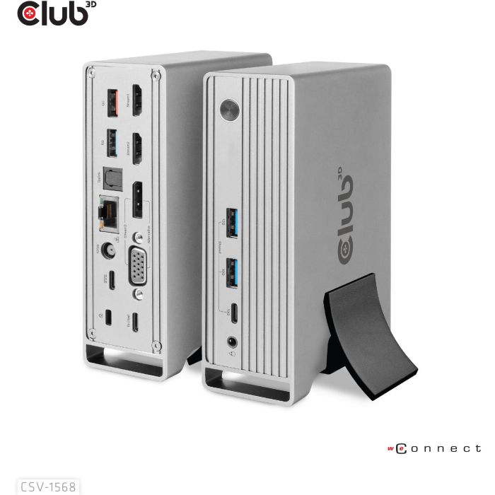 Club3D CSV-1568 Estación de Acoplamiento USB-C 4K 100W con 6xUSB3, DP, 2xHDMI, VGA, LAN, Power Delivery 120W 1 Club3D CSV-1568 Estación de Acoplamiento USB-C 4K 100W con 6xUSB3, DP, 2xHDMI, VGA, LAN, Power Delivery 120W 1