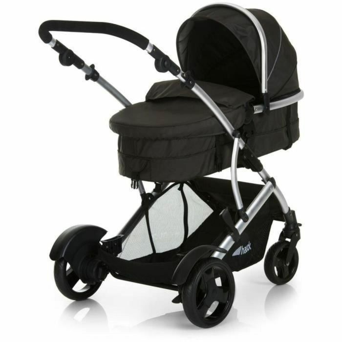 HAUCK Duett 2 Cochecito Doble Negro, con Asiento Reversible y 2º Asiento Desmontable, para Hermano y Bebé Desde el Nacimiento 1