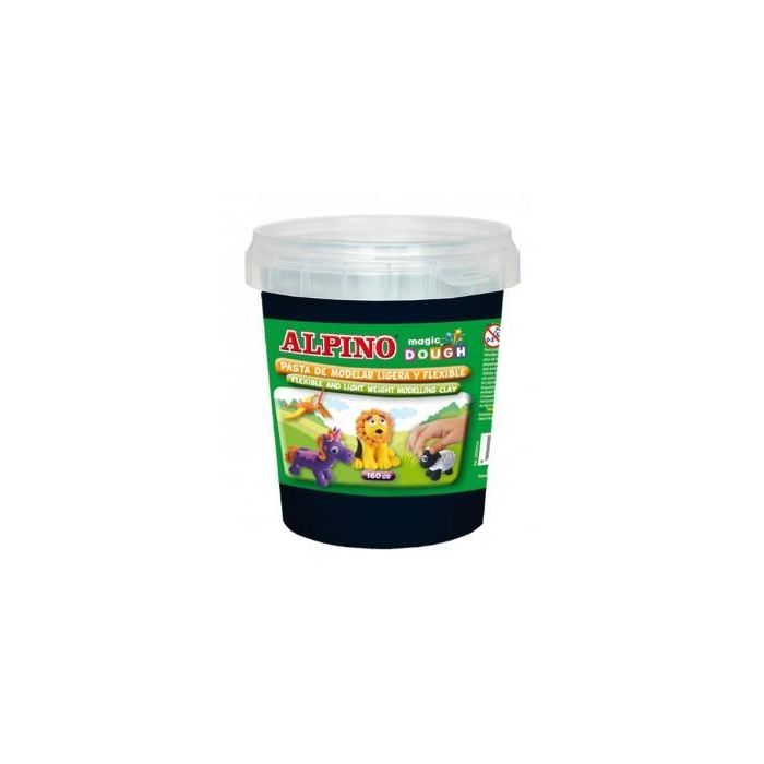 Alpino Pasta De Moldear Magic Dough Bote 160 gr Negro Alpino Pasta De Moldear Magic Dough Bote 160 gr Negro
