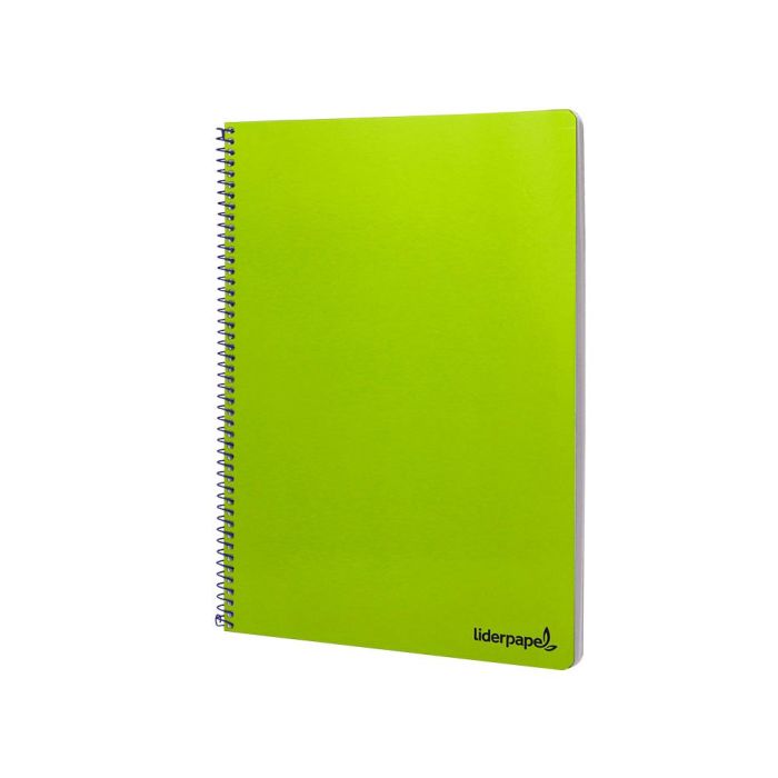 Cuaderno Espiral Liderpapel Folio Smart Tapa Blanda 80H 60 gr Cuadro 4 mm Con Margen Color Verde 10 unidades 5