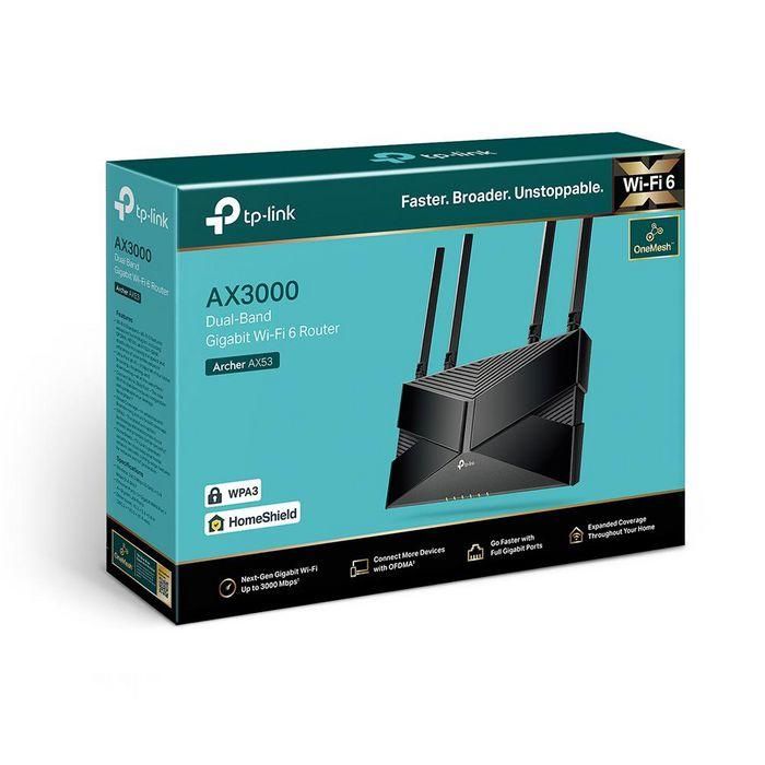TP-Link Archer AX53 router inalámbrico Gigabit Ethernet Doble banda (2,4 GHz / 5 GHz) Negro 4 TP-Link Archer AX53 router inalámbrico Gigabit Ethernet Doble banda (2,4 GHz / 5 GHz) Negro 4