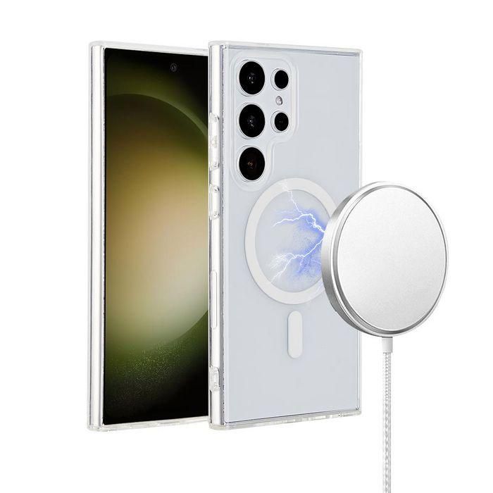 eSTUFF INFINITE OSLO Funda Magnética Híbrida para Samsung Galaxy S24 Ultra Transparente 86% Plástico Reciclado eSTUFF INFINITE OSLO Funda Magnética Híbrida para Samsung Galaxy S24 Ultra Transparente 86% Plástico Reciclado