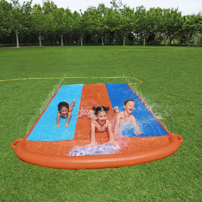 Bestway Pista Deslizante Triple 488x207,5 cm +3 Años Jardin 52329 17