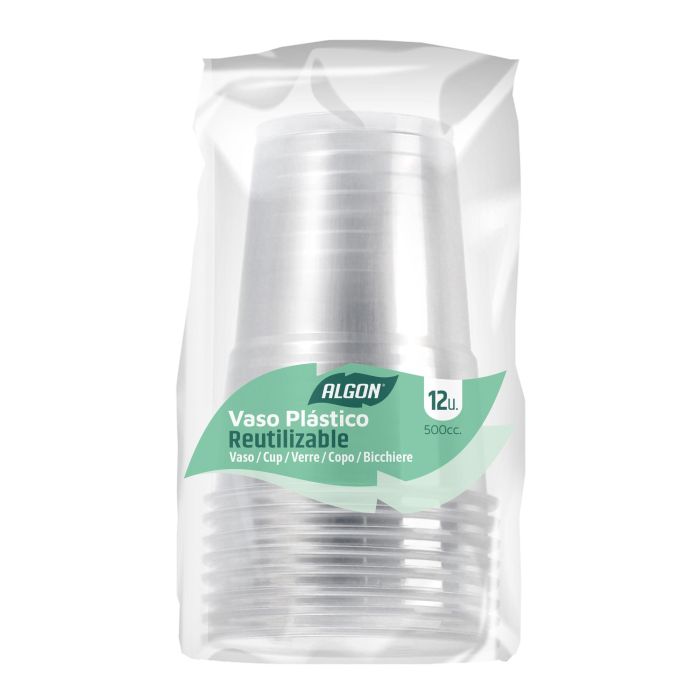 -2250- Set12 Vaso Transparente 500Cc Algon (18 Unidades) 2 -2250- Set12 Vaso Transparente 500Cc Algon (18 Unidades) 2