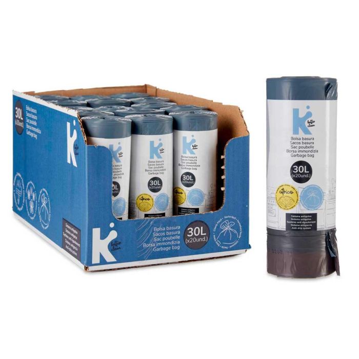 Bolsa Basura Autocierre Perfumada 30L 20Uds Gris Arte Regal 5X15CM (15 Unidades) 2 Bolsa Basura Autocierre Perfumada 30L 20Uds Gris Arte Regal 5X15CM (15 Unidades) 2