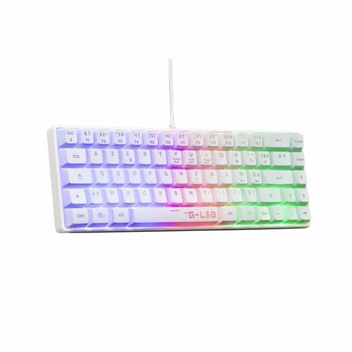 The G-Lab KEYZ-HYDROGEN-W/FR Teclado para juegos 60% membrana blanco 5 The G-Lab KEYZ-HYDROGEN-W/FR Teclado para juegos 60% membrana blanco 5