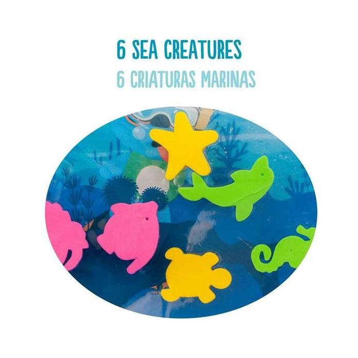 Tapiz actividades agua. incluye 6 figuras marinas. 80x28x82 cm 1 Tapiz actividades agua. incluye 6 figuras marinas. 80x28x82 cm 1