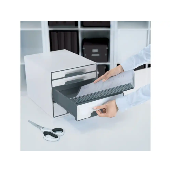 Cajón Archivador Leitz WOW CUBE Blanco 5