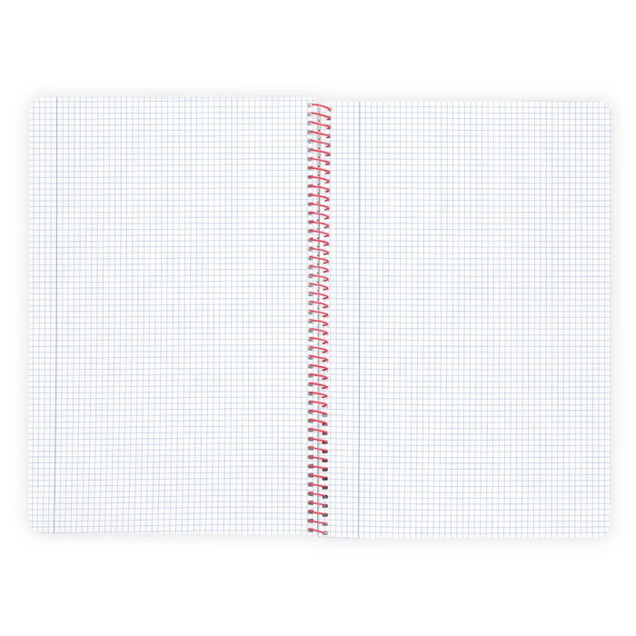 Liderpapel Cuaderno Espiral A4 Wonder Tapa Plástico 80 Hojas 90gr Cuadro 4mm Margen Naranja 7