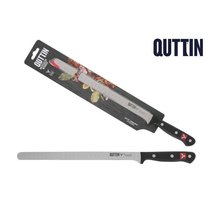 Cuchillo jamonero Sybarite 28 cm con alveolo redondo Quttin (16 Unidades) Cuchillo jamonero Sybarite 28 cm con alveolo redondo Quttin (16 Unidades)