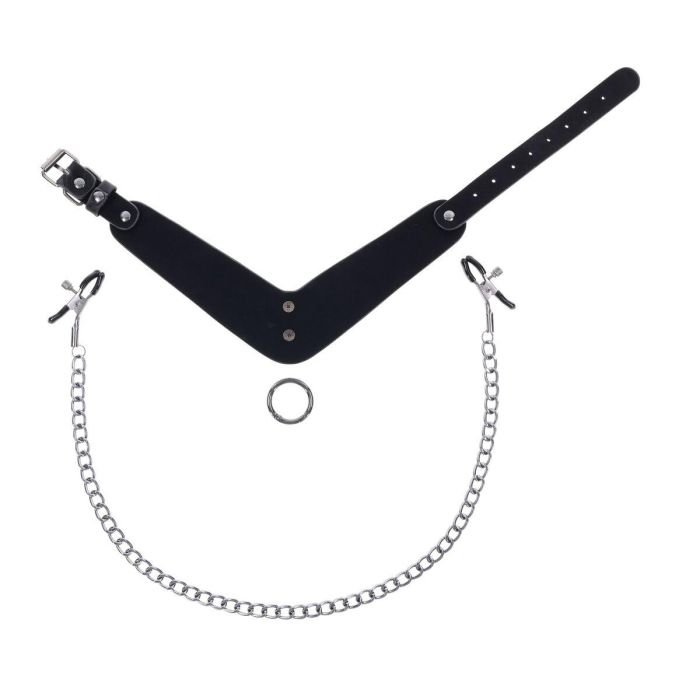 Cadena Con Pinzas Para Pezones Sportsheets Velvet Noir 8