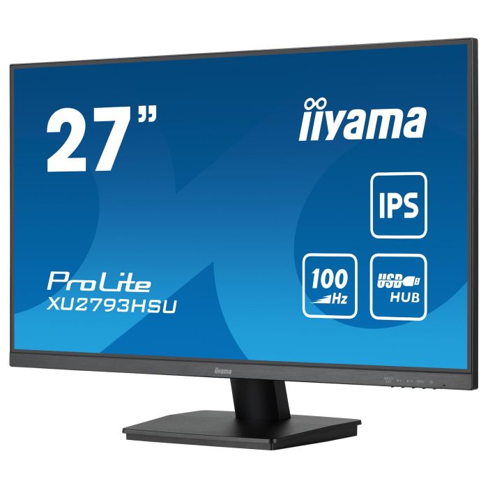 iiyama ProLite XU2793HSU-B6 Monitor 27" FHD 1920x1080 IPS 1ms 100Hz HDMI DP USB Speaker Negro 5 iiyama ProLite XU2793HSU-B6 Monitor 27" FHD 1920x1080 IPS 1ms 100Hz HDMI DP USB Speaker Negro 5