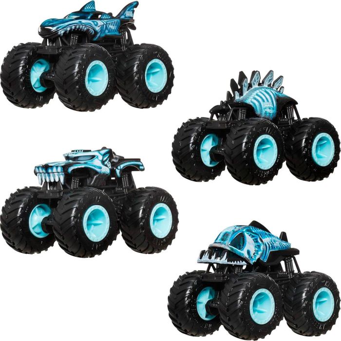 Hot Wheels Pack 4 Monster Trucks X-Ray Jgd67 con 4 personajes diferentes, ideal para coleccionar y jugar 0 Hot Wheels Pack 4 Monster Trucks X-Ray Jgd67 con 4 personajes diferentes, ideal para coleccionar y jugar 0