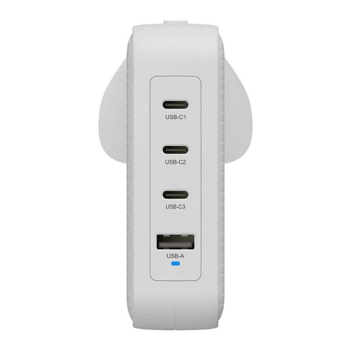 Targus Cargador GaN 145W HJ1001WHWWGL para Múltiples Dispositivos, Carga Rápida PD 3.1 QC 3.0, Blanco 4