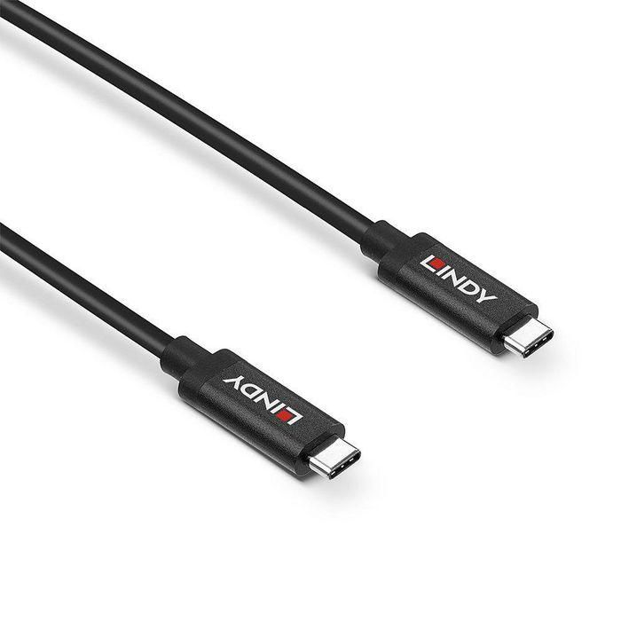 Lindy Cable Activo USB-C a USB-C 5m, USB 3.2 Gen 2 (10Gbps) con DisplayPort 1.4 Alt Mode y 60W PD para Extensión 2