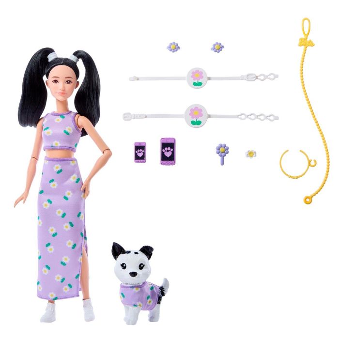 Barbie Twinning Looks Asiática Con Perro Jfp39 Mattel 1 Barbie Twinning Looks Asiática Con Perro Jfp39 Mattel 1