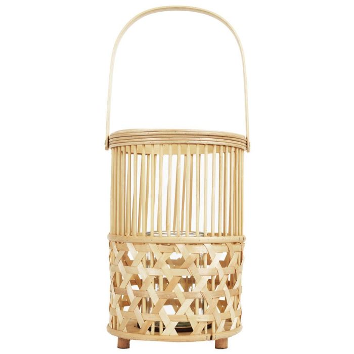 Home Deco Factory Farolillo Bambú Trenzado Altura 55 cm 2