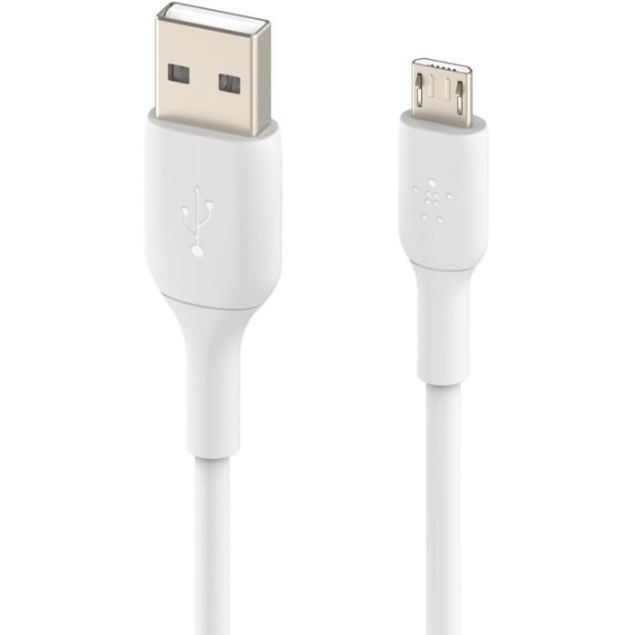 Belkin Cable Micro-USB/USB-A PVC 1m Blanco 1 Belkin Cable Micro-USB/USB-A PVC 1m Blanco 1