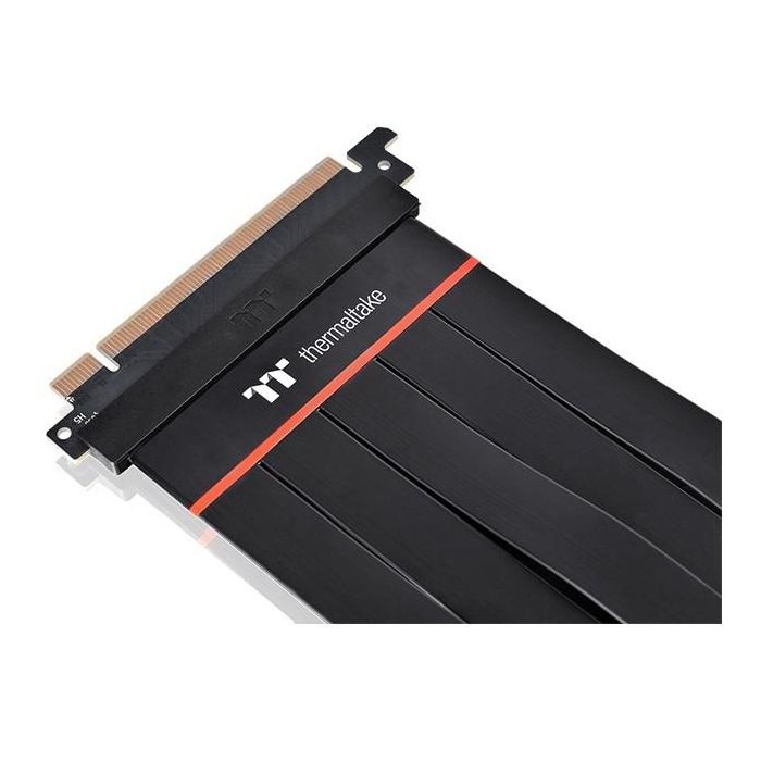Thermaltake Extensor PCI Express 4.0 16X Negro 60cm Macho a Macho - Cable Riser Tarjeta Gráfica para Gaming PC 4