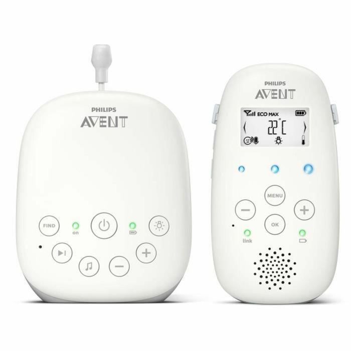 Philips Avent SCD713/26 Monitor de Bebé Digital DECT con Audio, Pantalla LCD, Sensor de Temperatura y Luz Nocturna - Blanco 0 Philips Avent SCD713/26 Monitor de Bebé Digital DECT con Audio, Pantalla LCD, Sensor de Temperatura y Luz Nocturna - Blanco 0