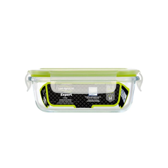 Hermético rectangular 370 ml borosilicato expert sg4700 san ignacio