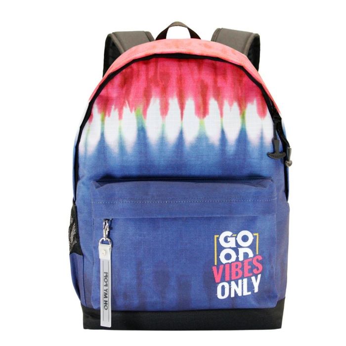 Oh My Pop Mochila ECO 2.0 Good Vibes Denim Azul - Urbana, Material Reciclado RPET, Repelente a Líquidos, Bolsillo Acolchado para Dispositivos 1 Oh My Pop Mochila ECO 2.0 Good Vibes Denim Azul - Urbana, Material Reciclado RPET, Repelente a Líquidos, Bolsillo Acolchado para Dispositivos 1