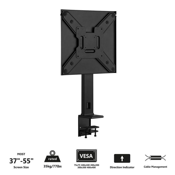 Ewent EW1543 Soporte Abrazadera Escritorio para TV 37-55 Pulgadas, VESA 75x75-400x400, Hasta 35 kg 1 Ewent EW1543 Soporte Abrazadera Escritorio para TV 37-55 Pulgadas, VESA 75x75-400x400, Hasta 35 kg 1