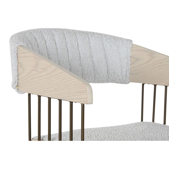 Silla Scandi DKD Home Decor Gris 55 x 76.5 x 53 cm 2 Silla Scandi DKD Home Decor Gris 55 x 76.5 x 53 cm 2