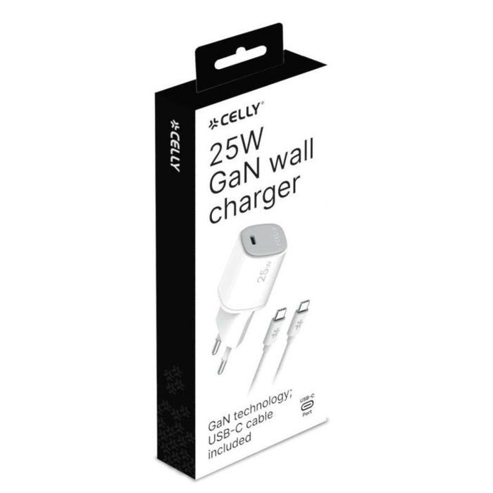 Cable USB Celly UPTC1USBC25WCTC Blanco 7 Cable USB Celly UPTC1USBC25WCTC Blanco 7