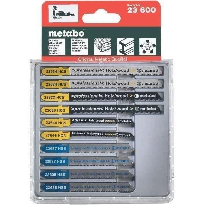 METABO Juego de 10 cuchillas para sierras de calar METABO Juego de 10 cuchillas para sierras de calar