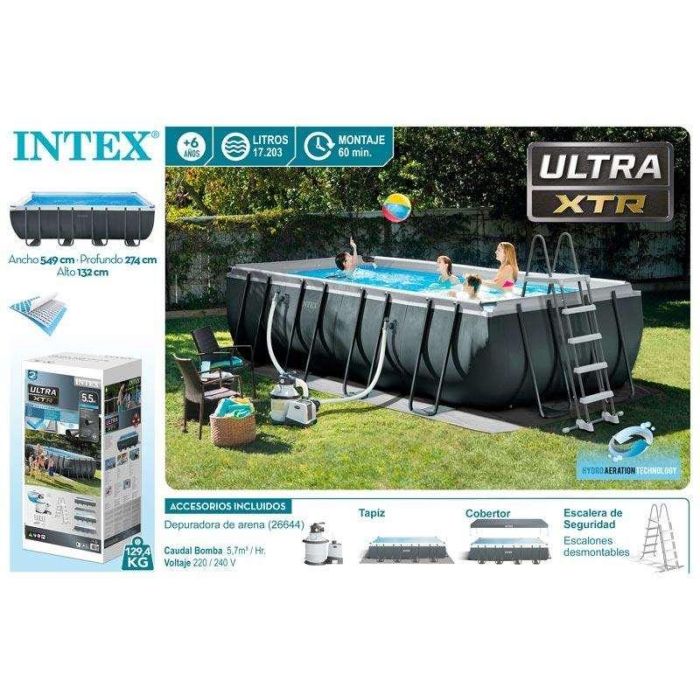 Piscina Desmontable Intex 549 x 132 x 274 cm 3 Piscina Desmontable Intex 549 x 132 x 274 cm 3